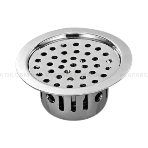Onida SS Round Locking Drainer with Trap