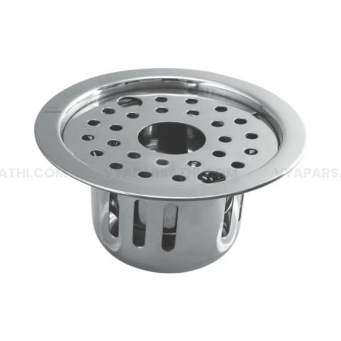 Onida SS Hole Type Round Locking Drainer with Trap