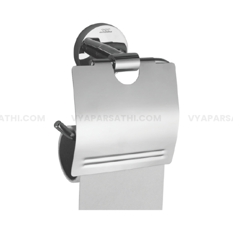 Onida CP Toilet Paper Holder with Lid | County Series