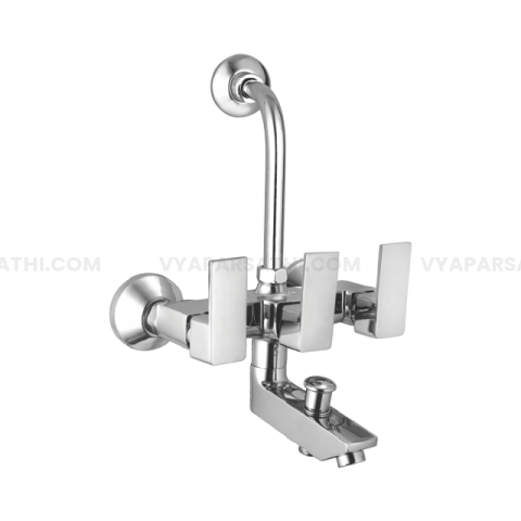 Onida 3-in-1 Wall Mixer with Bend | Grande F Series