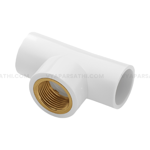 Waterflo UPVC Brass Tee (SCH-80)